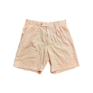 Peter Millar seersucker Cotton Men's 32x7.5 shorts,striped,Casual pleated
